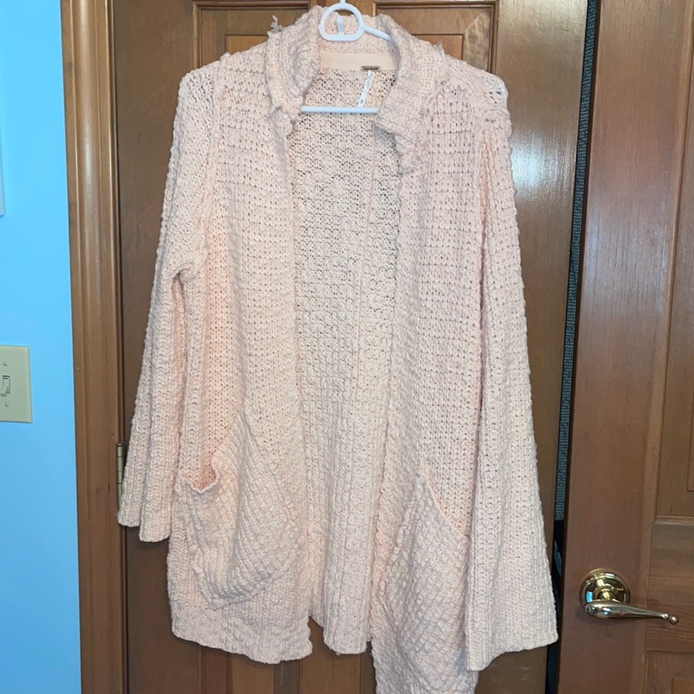 Free people light pink sweater